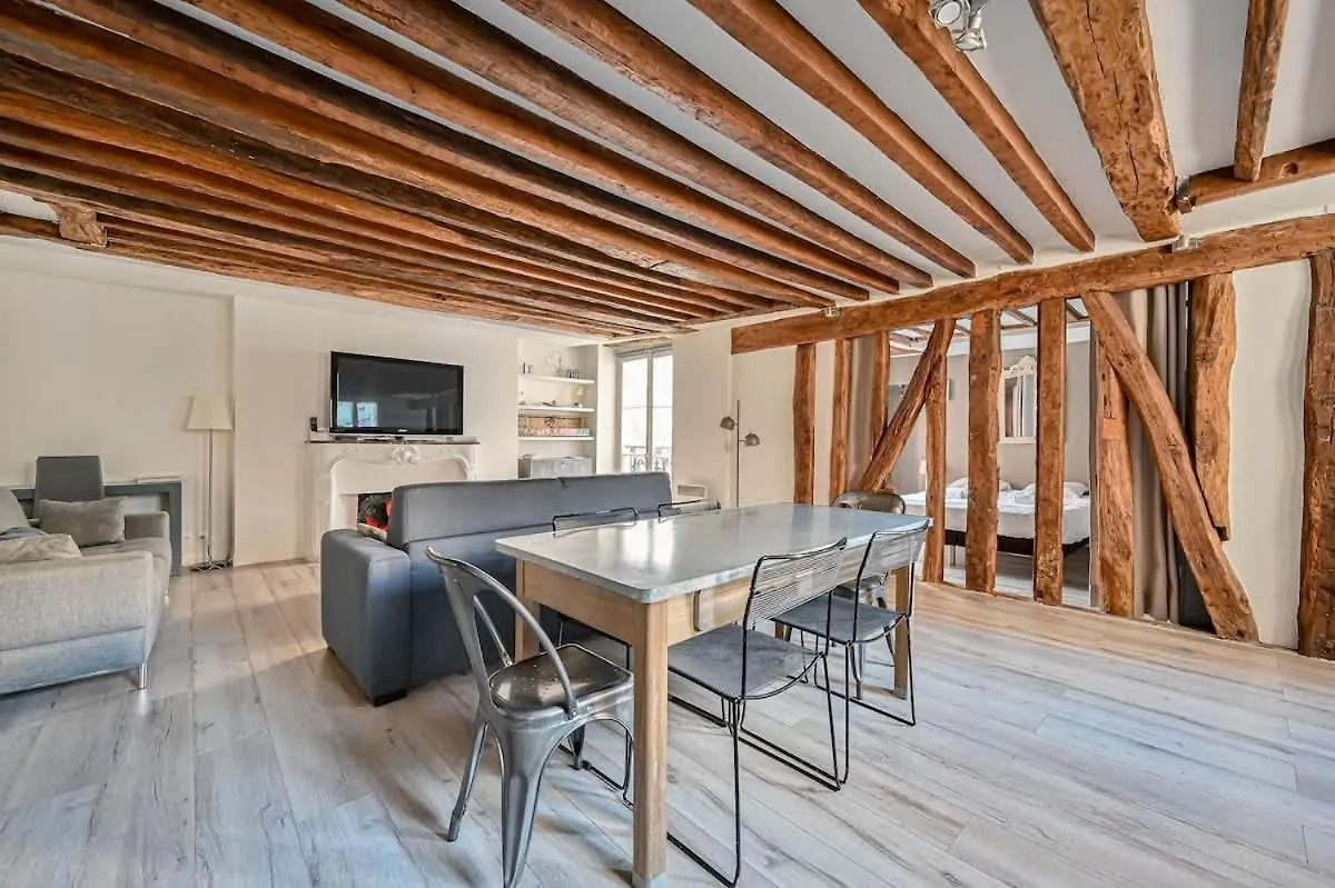 Grand 2 Pieces Typique Du Marais - Flat-Guest Apartment Paris