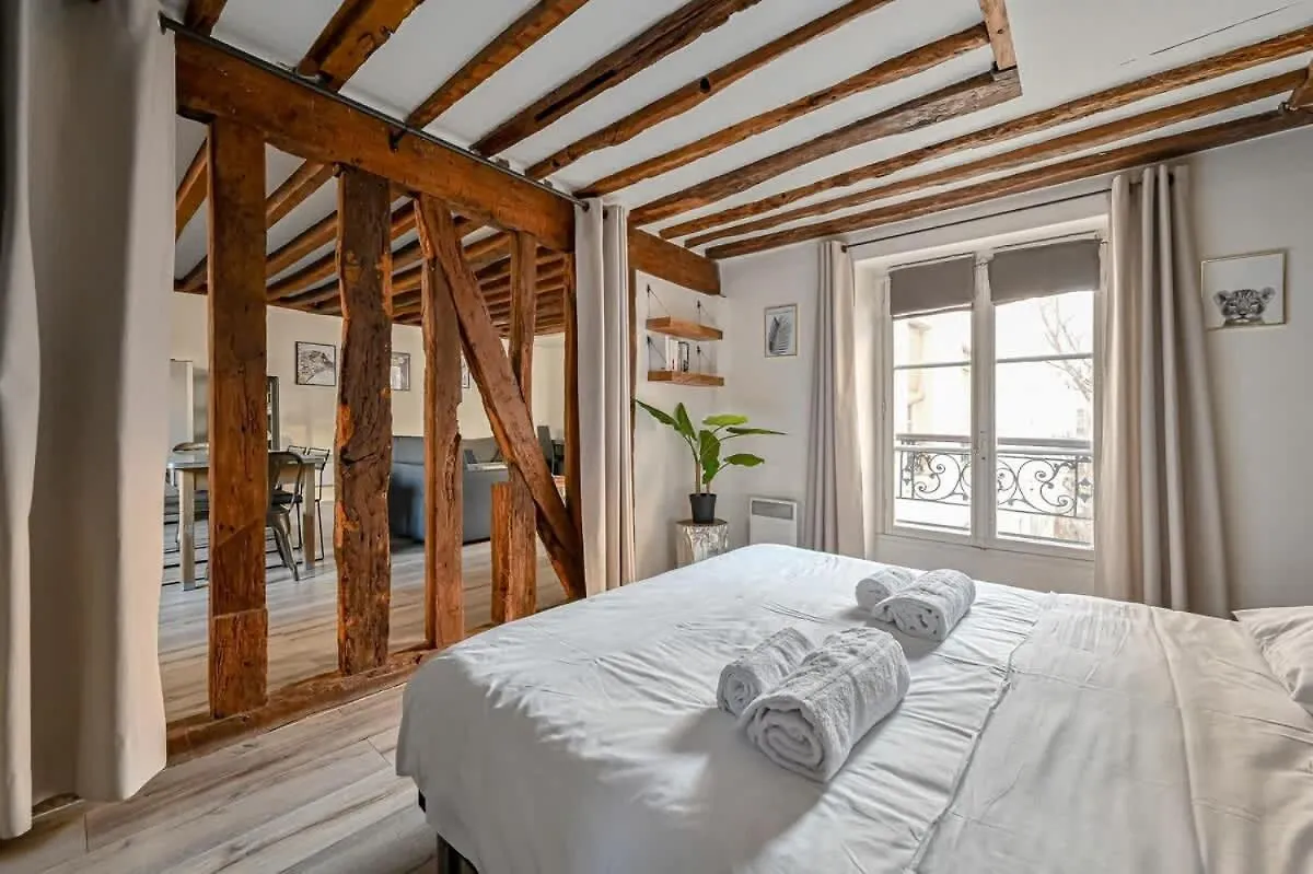 Grand 2 Pieces Typique Du Marais - Flat-Guest Apartment Paris France